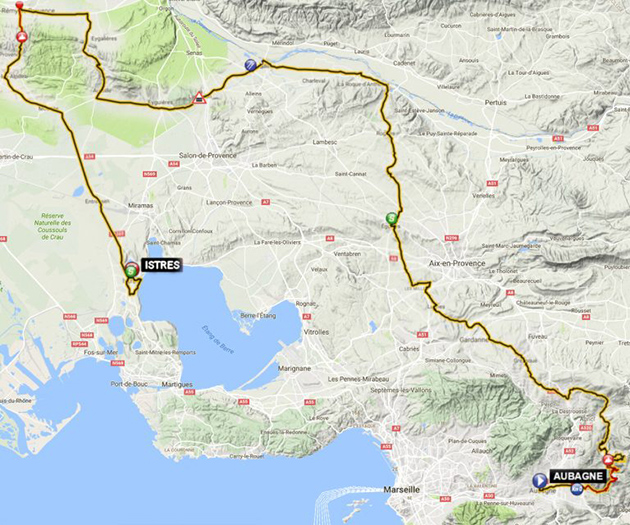 Tour Provence stage 1 map